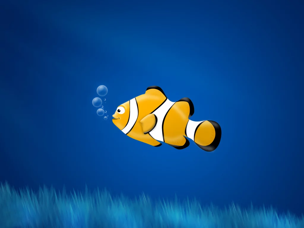 рыбка, crown fish, пузыри