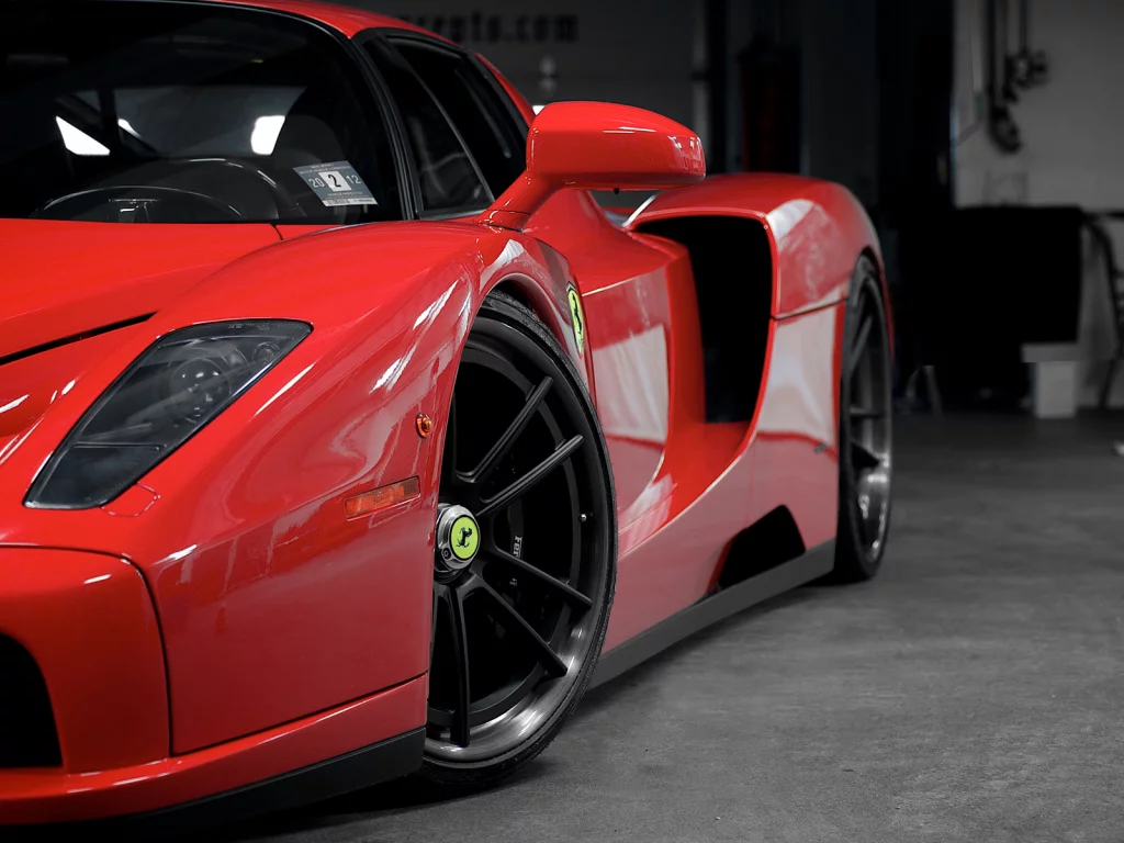 ferrari, enzo, red