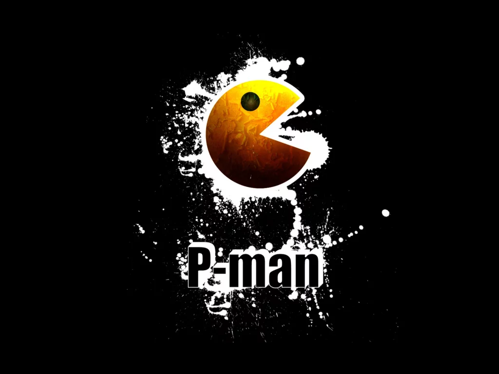 p-man, pacman, брызги