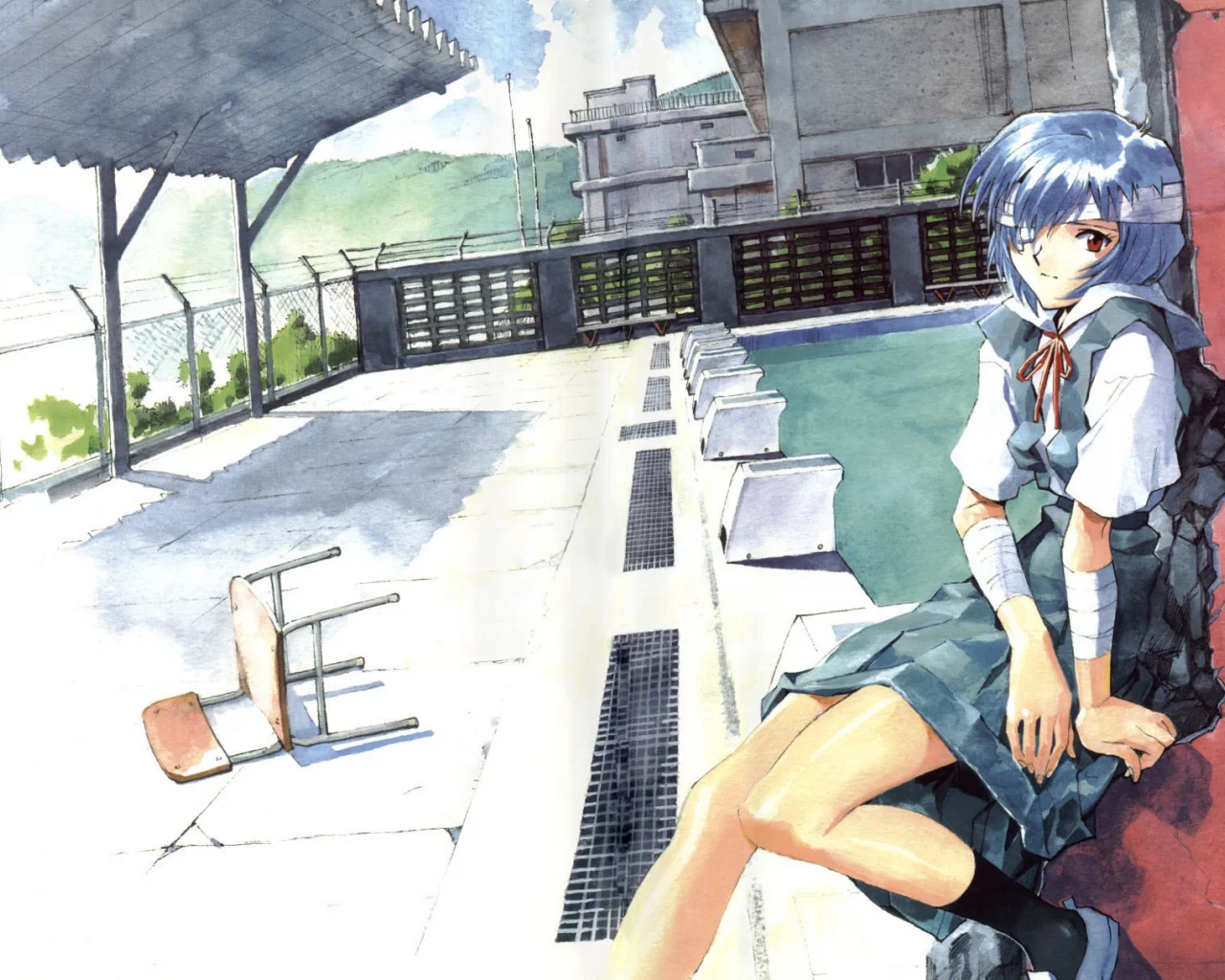 neon genesis evangelion, ayanami rei, nge