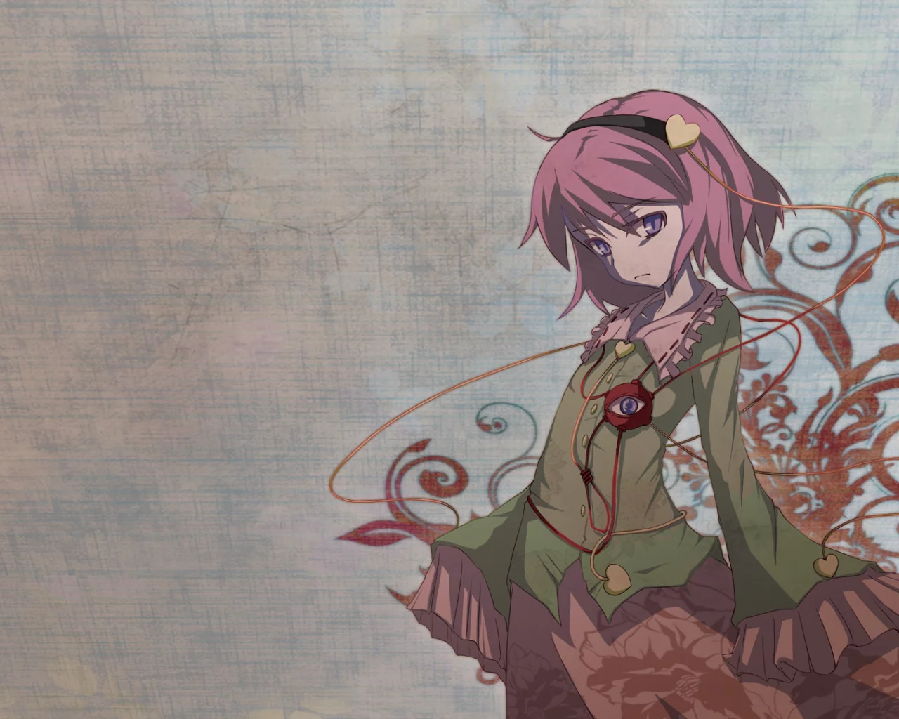 узор, платье, komeiji satori