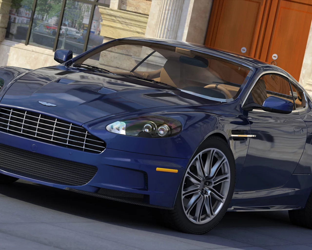 синий, dbs, aston martin