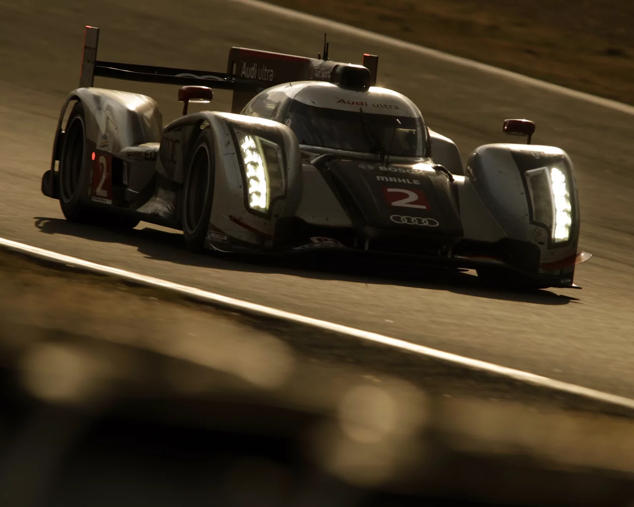 audi, ауди, r18, гоночный болид, tdi, ле-ман, фары