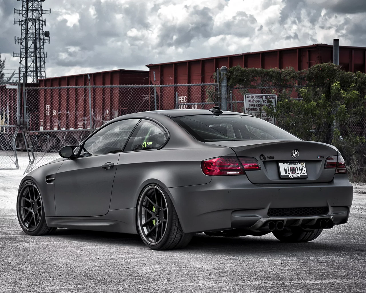 autowerke, bmw, (e92), задняя часть, купе, бмв, m3, вагоны, active, забор, coupe