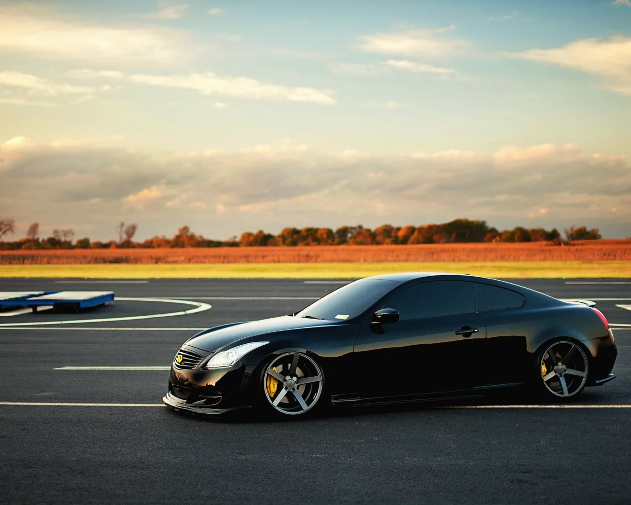 тюнинг, автомобиль, инфинити, черная, infiniti g37