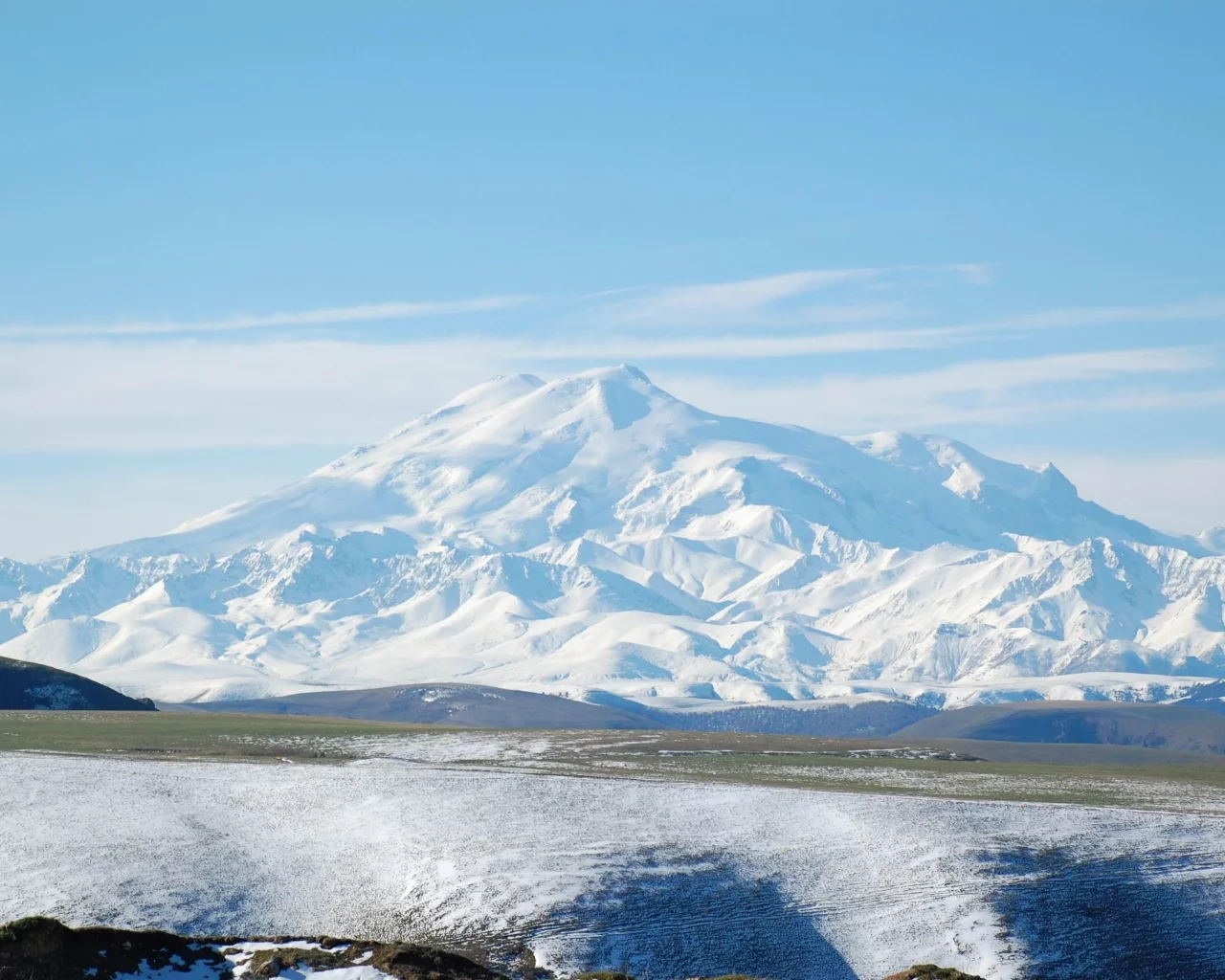 гора, mountain, свобода, величие, минги тау, двуглавый, minni taw, снег, шат-гора, чистота, весна, эльбрус