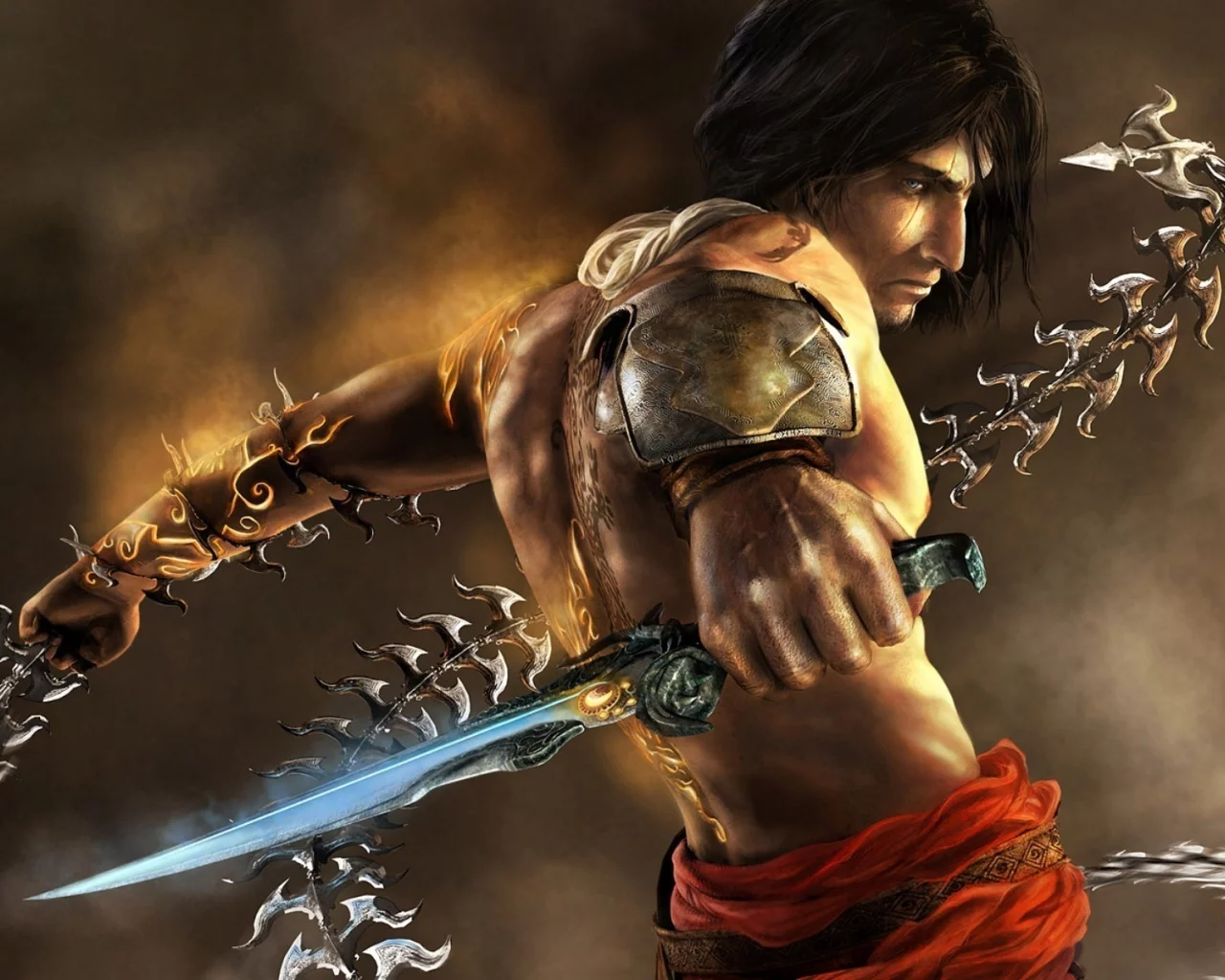 обои из игр, два трона, оружие, beautiful game wallpapers, the two thrones, warrior, prince of persia, кинжал, принц персии