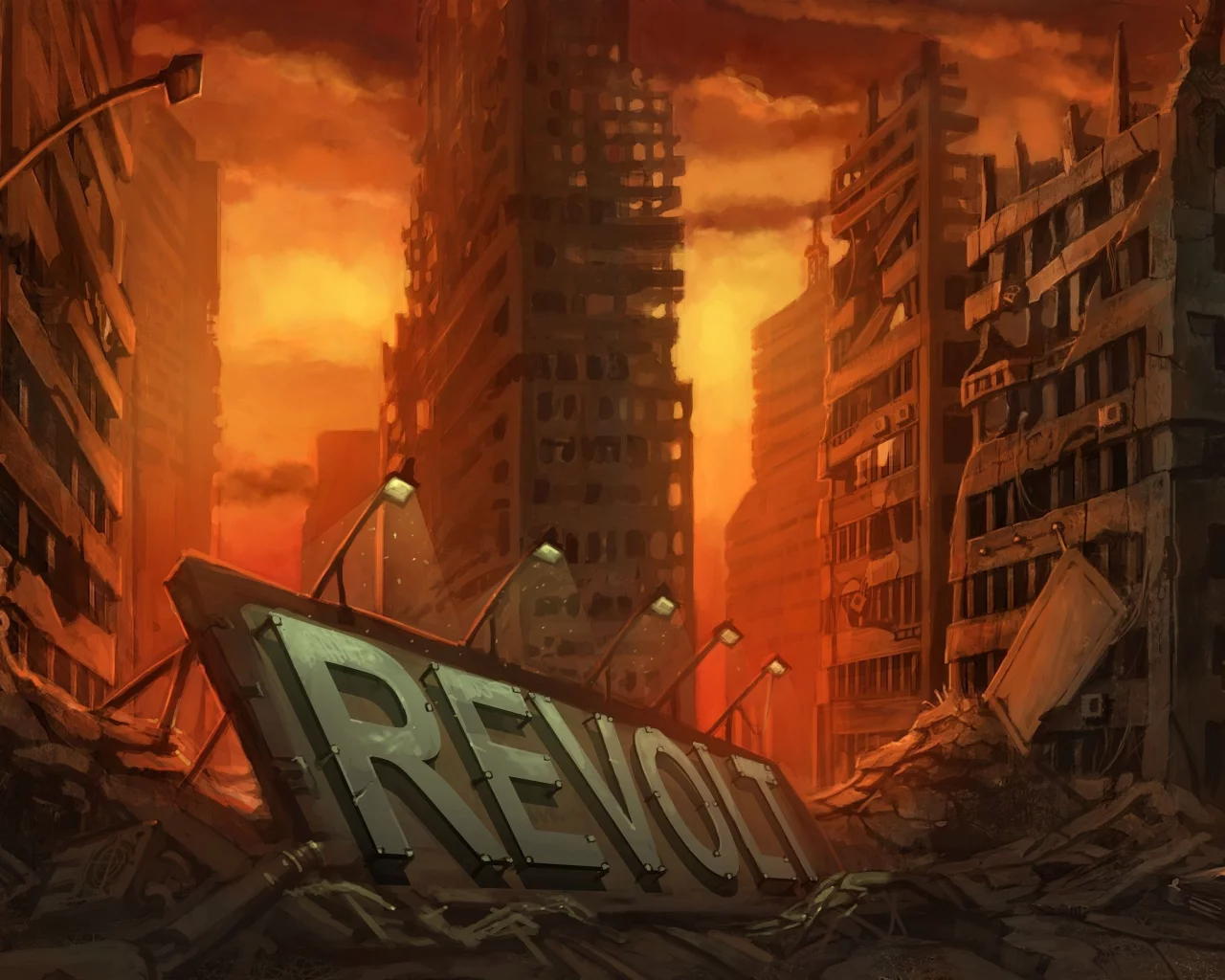by real sonkes, разруха, здания, арт, revolt