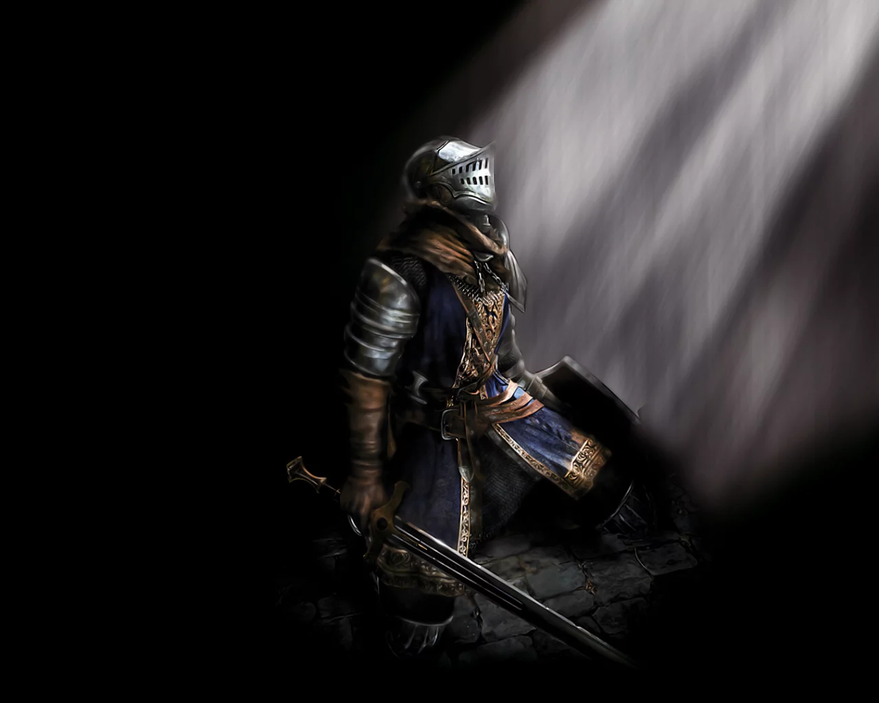 доспехи, игра, dark souls, рыцарь