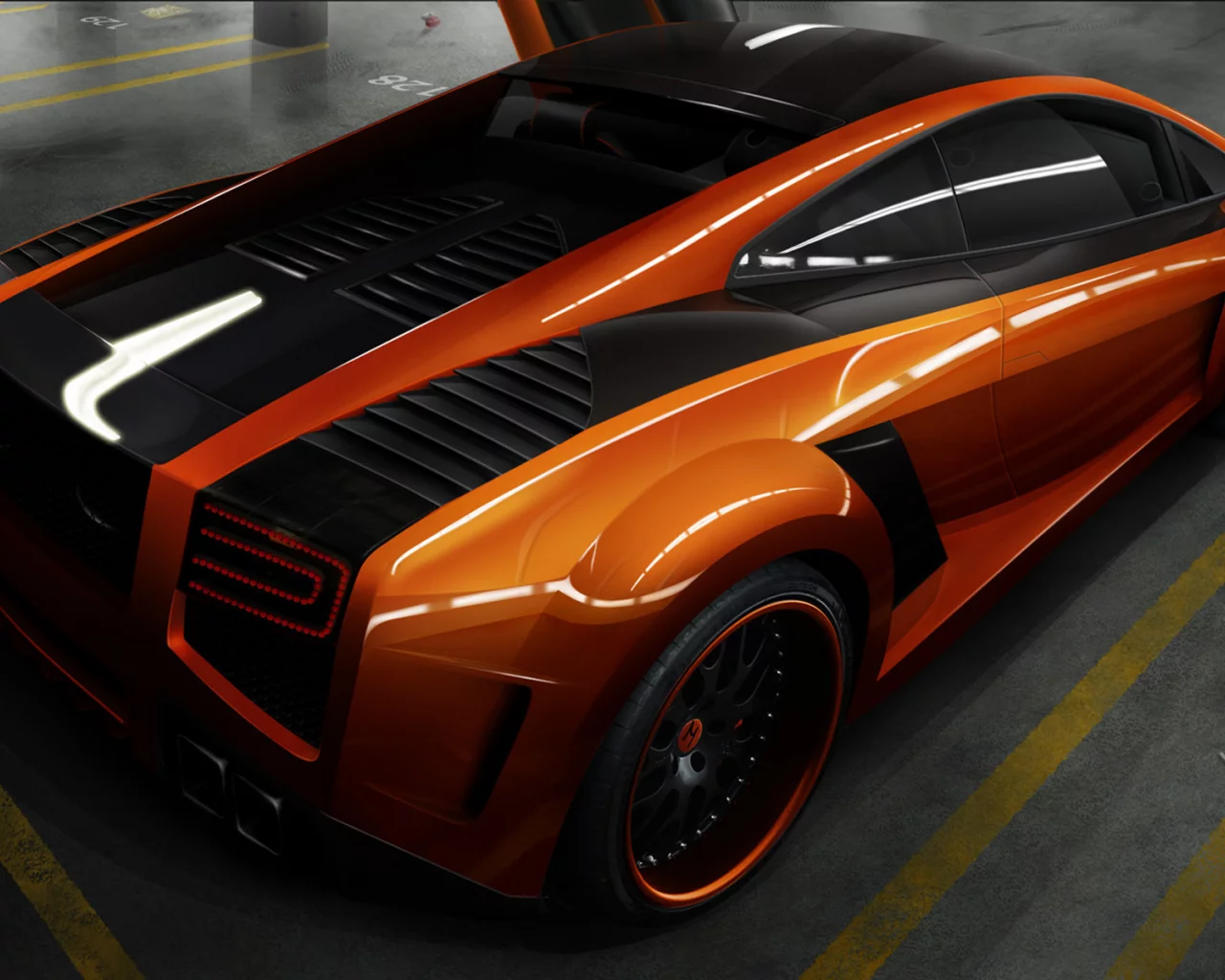 lamborghini, оранж, gallardo