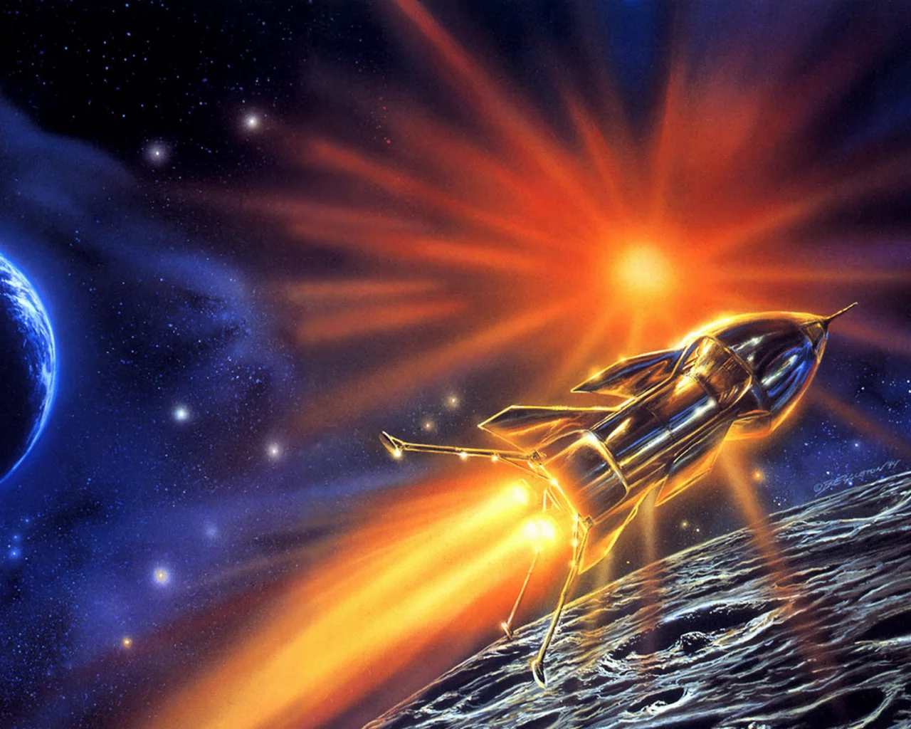 картина, bob eggleton, anti-ice, alien horizons