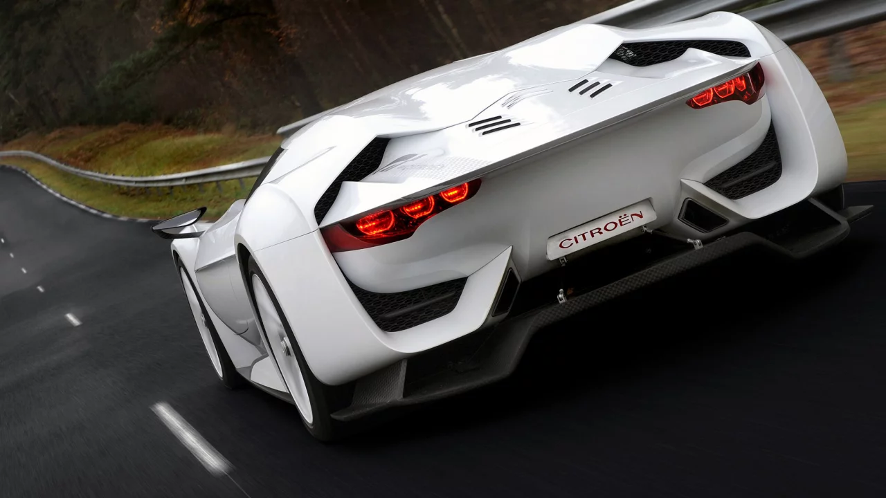 by citroen, лес, gt, concept, дорога
