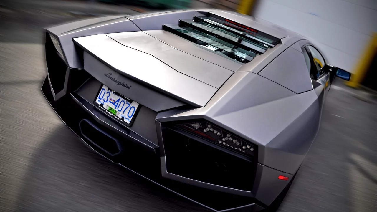 вид сзади, lamborghini reventon, размытие, lamborghini, ламборгини, reventon, авто, ламбо
