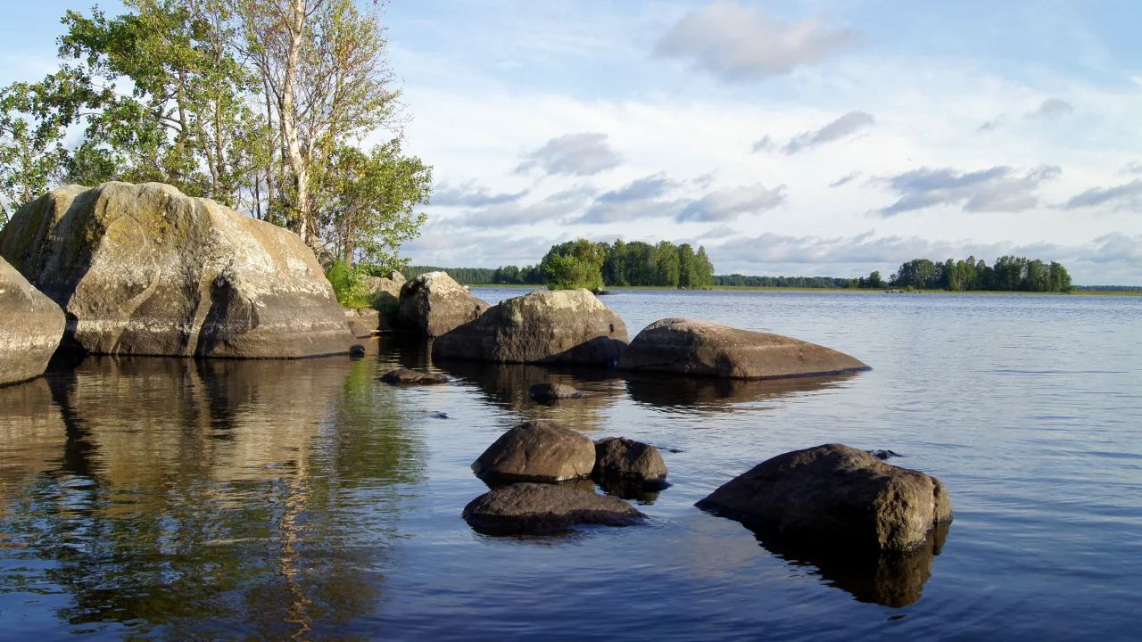 переливы, вода, камни