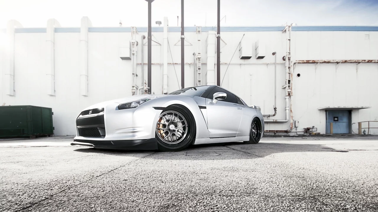 дом, nissan gt-r, асфальт