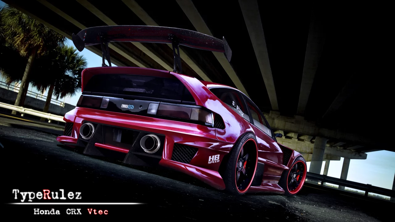 vtec, honda, тюнинг, crx