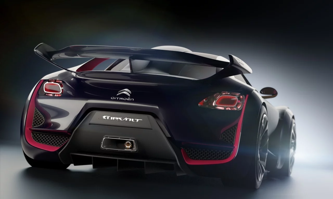 survolt, задний вид, автомобиль, citroen