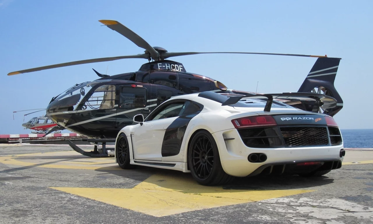 white, вертолёт, ppi, audi, gtr, razor, r8, ауди, задняя часть