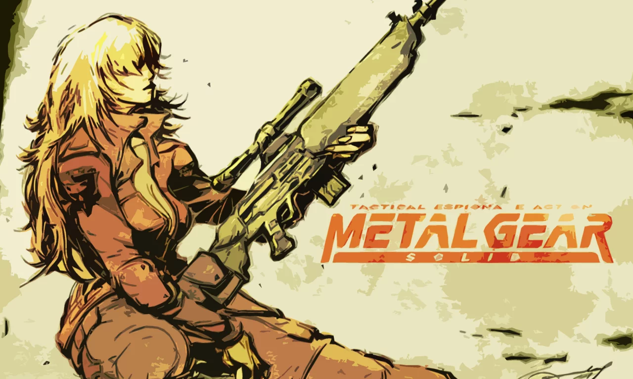 gear, винтовка, девушка, solid, metal