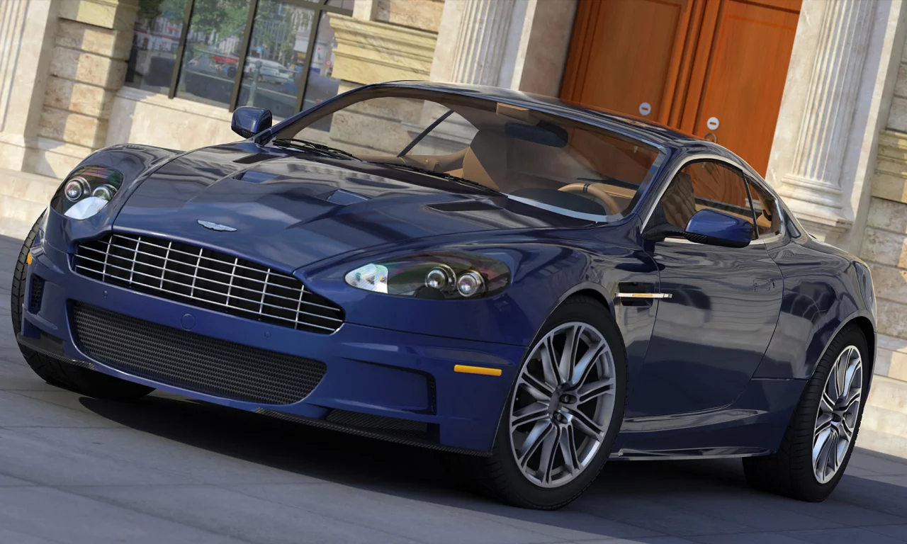 синий, dbs, aston martin