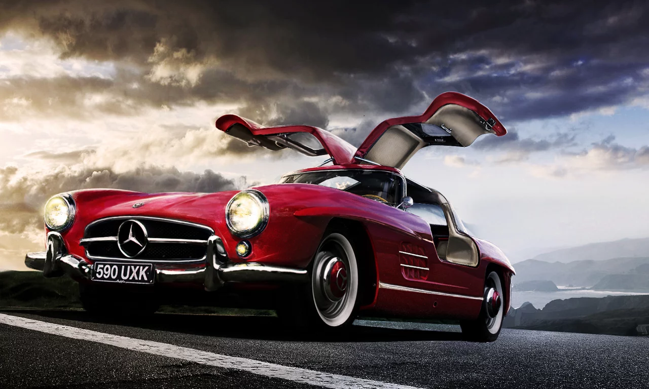 mercedez benz, sl 300, gullwing