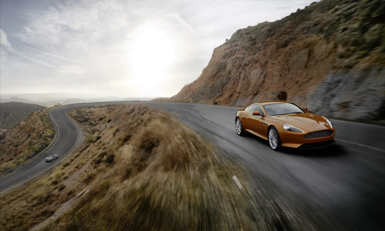 дорога, aston martin, авто