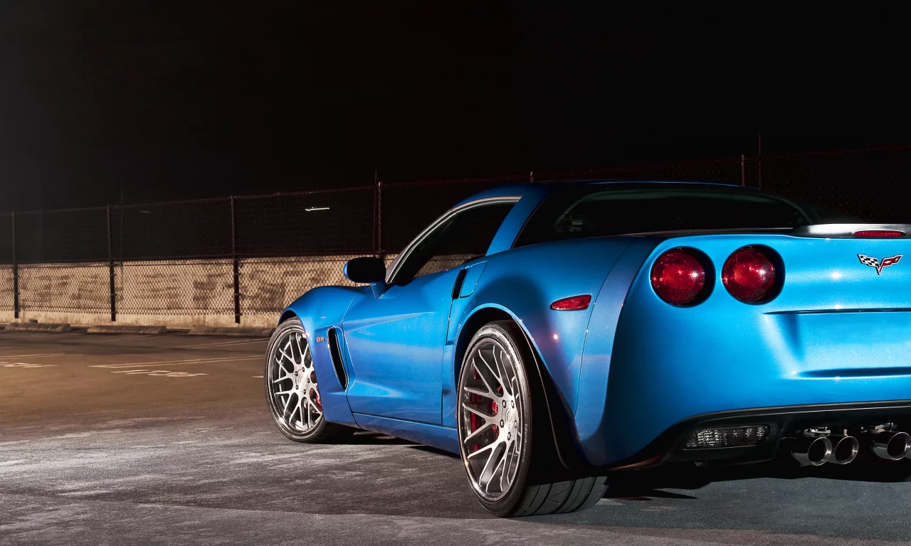 chevrolet, z06, корвет, 360 three sixty forged, шевроле, blue, corvette, голубой
