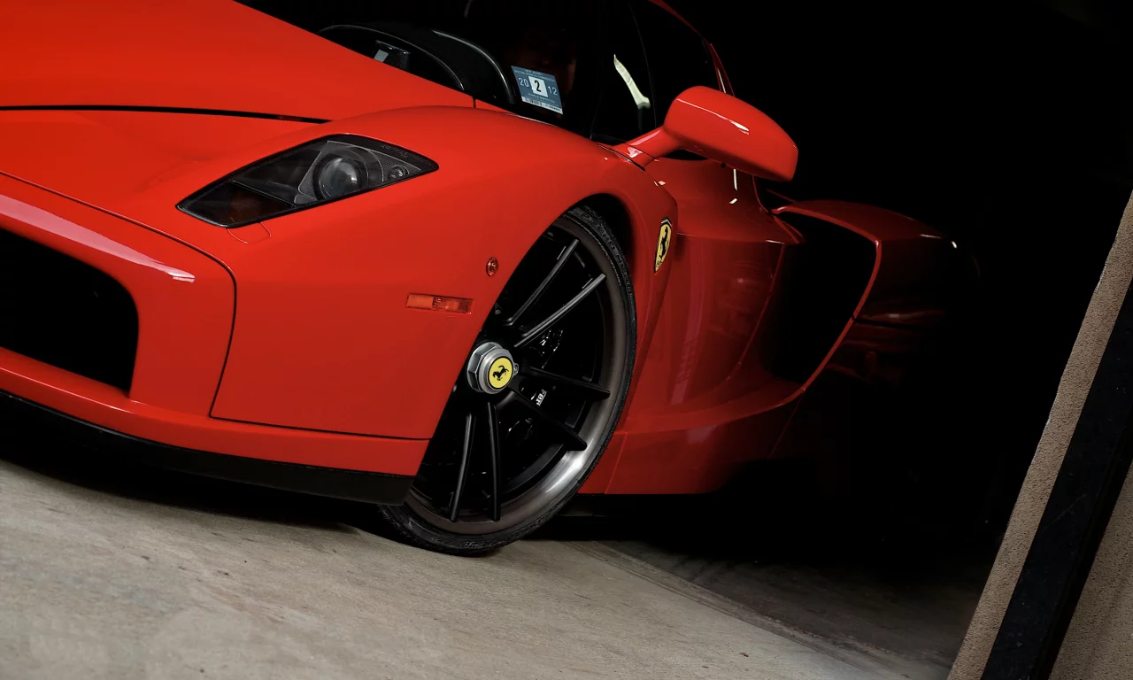 передняя часть, энзо, enzo, красный, red, ferrari, феррари