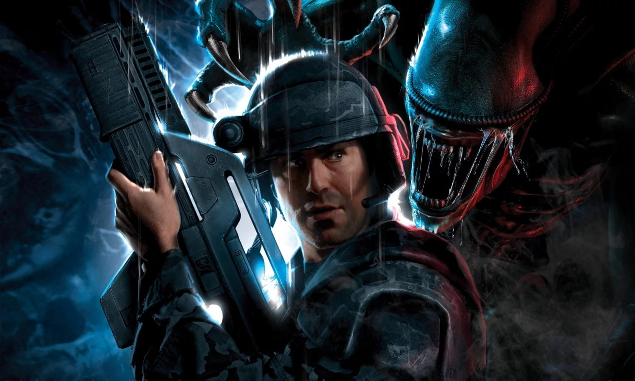 морпех, автомат, clonial marines, чужой, aliens