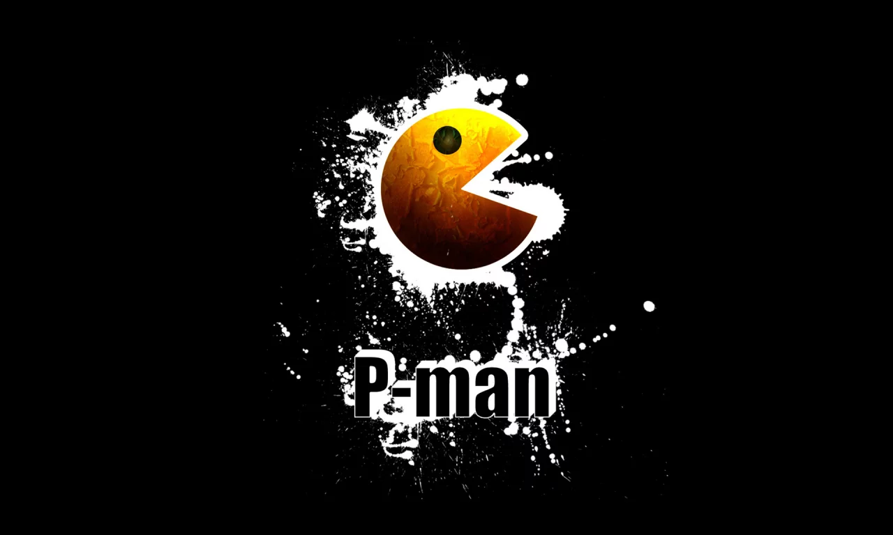 p-man, pacman, брызги
