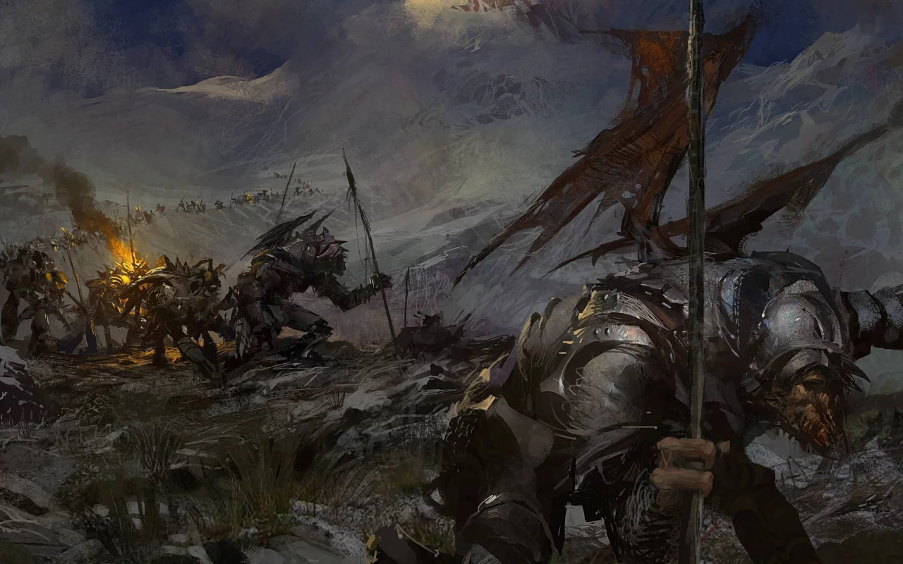 солдаты, монстры, горы, guild wars 2, доспехи, армия