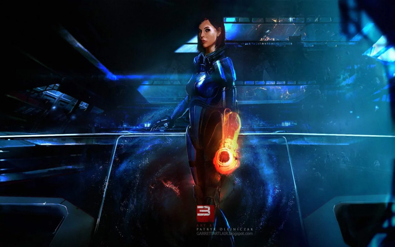 женщина, shepard, космос, mass effect 3, female, шепард, будущее, корабль, игра
