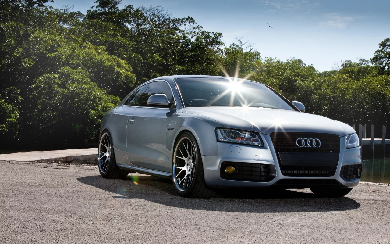 audi, а5, лето, блики, небо, день