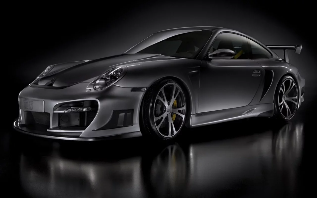 super, диски, серый, спойлер, фон, porsche
