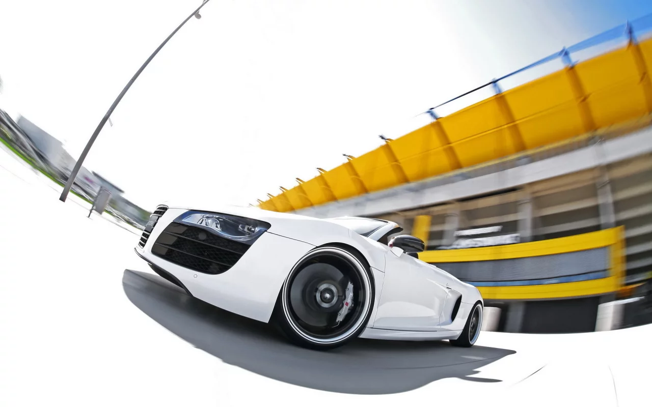 audi r8, в движении, авто, ауди, spyder
