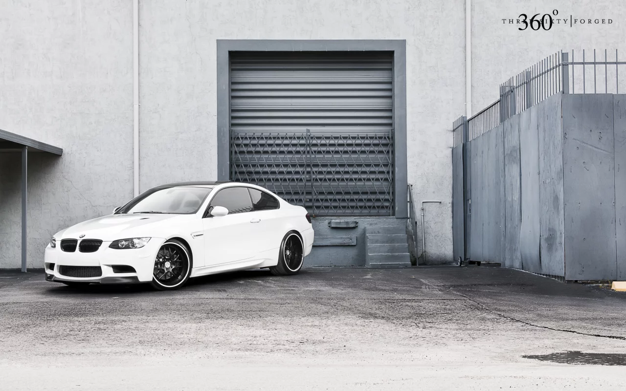 белый, бмв, 360 three sixty forged, white, передняя часть, m3, bmw, e92