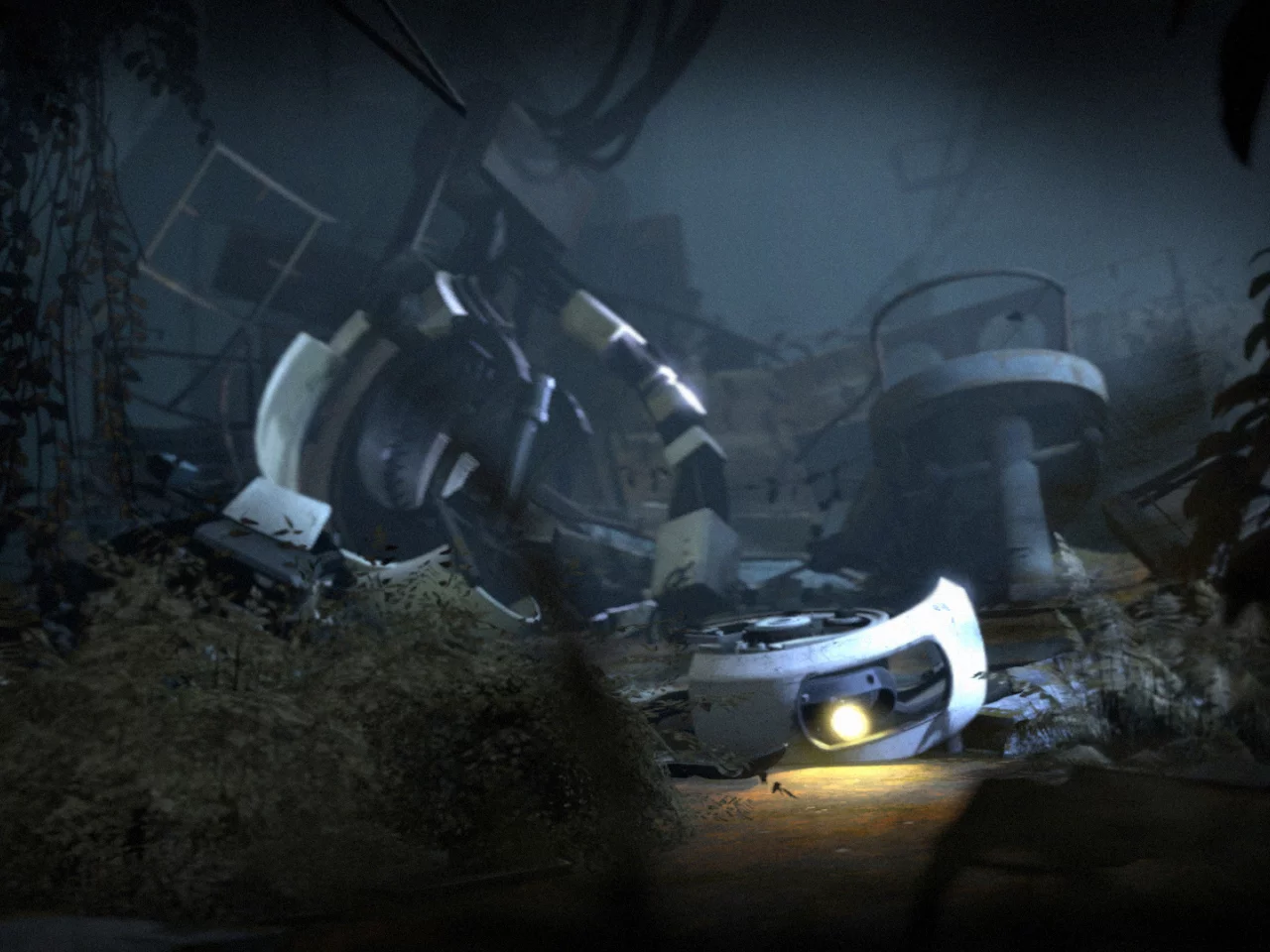 glados, глэдос, портал 2, разруха, portal 2