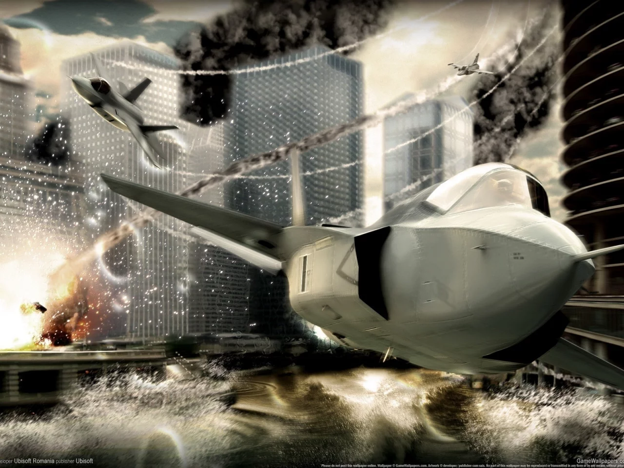 город, самолёты, tom clancy hawx