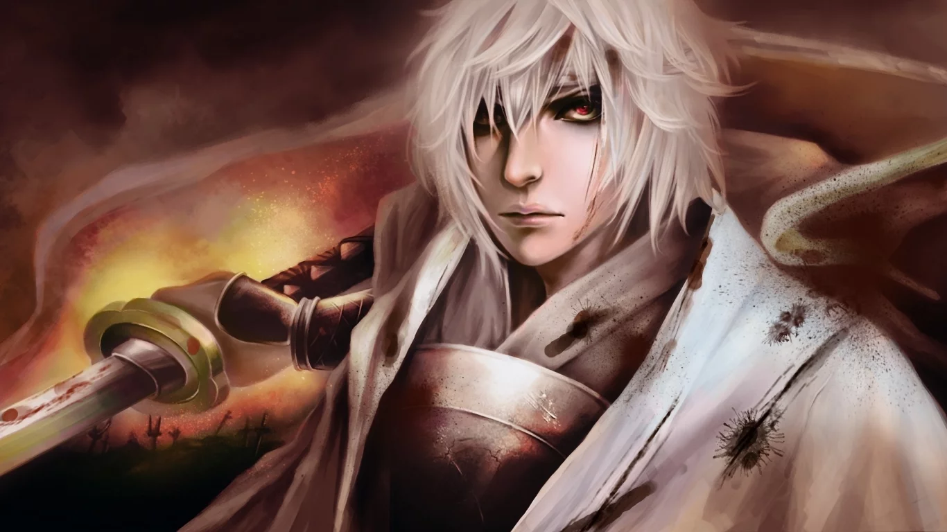 катана, меч, gintama, парень, sakata gintoki