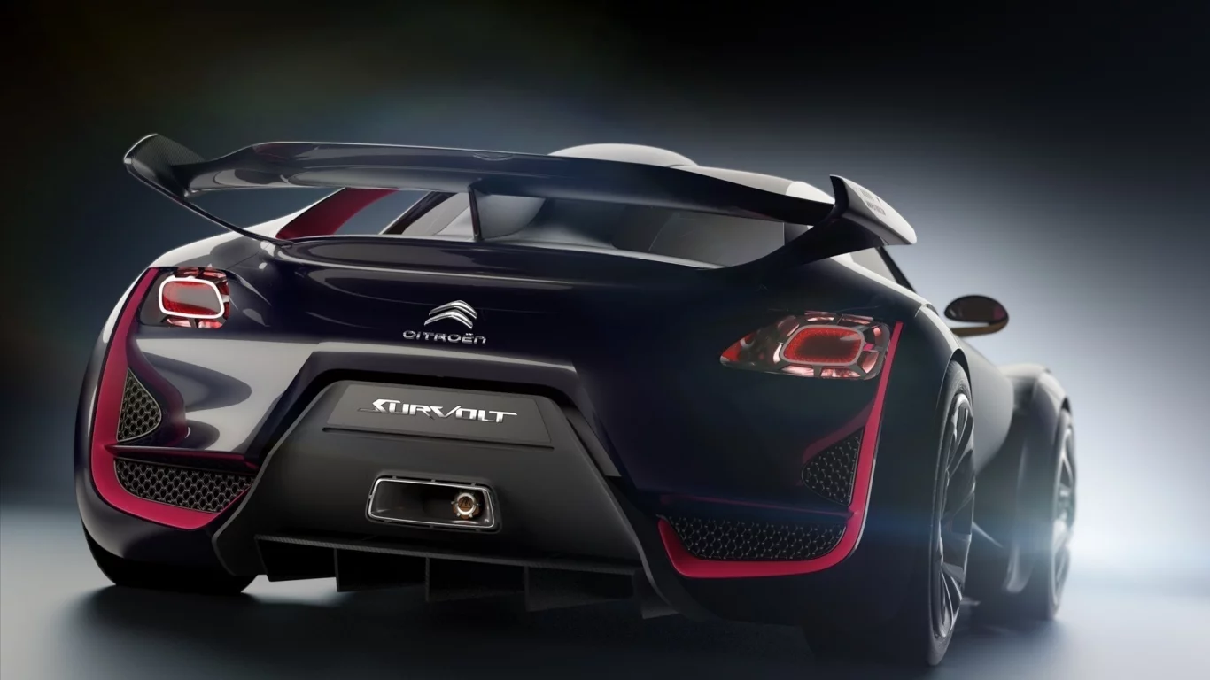 survolt, задний вид, автомобиль, citroen