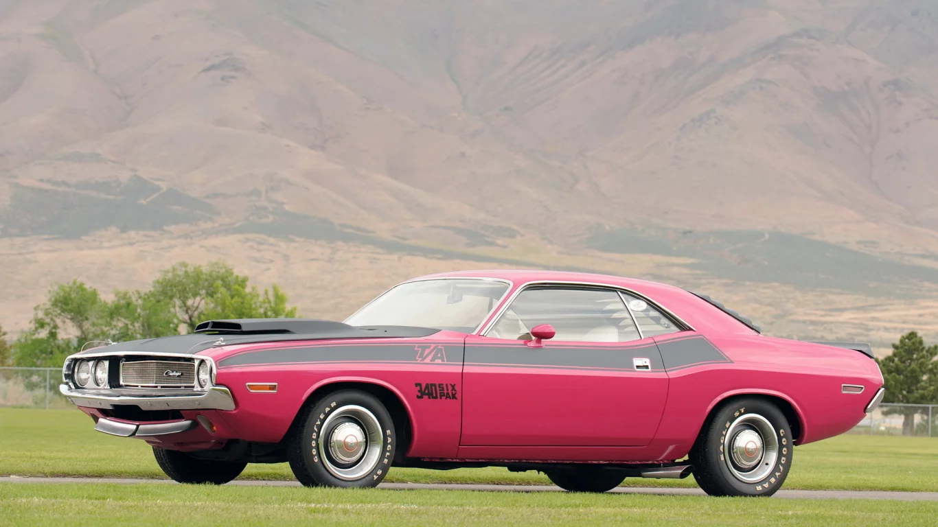 challenger, горы, dodge, r-t se, 1970, классика
