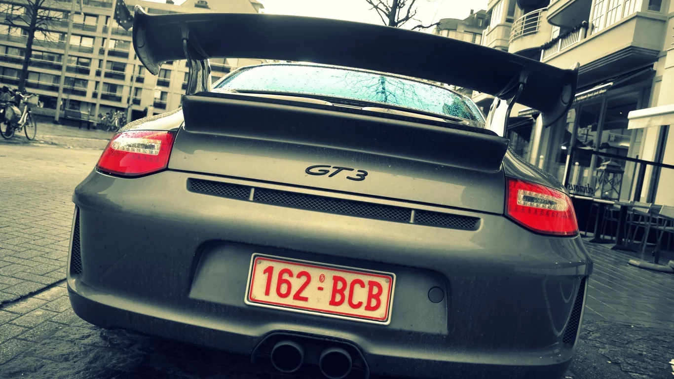 porsche911, задом, gt3