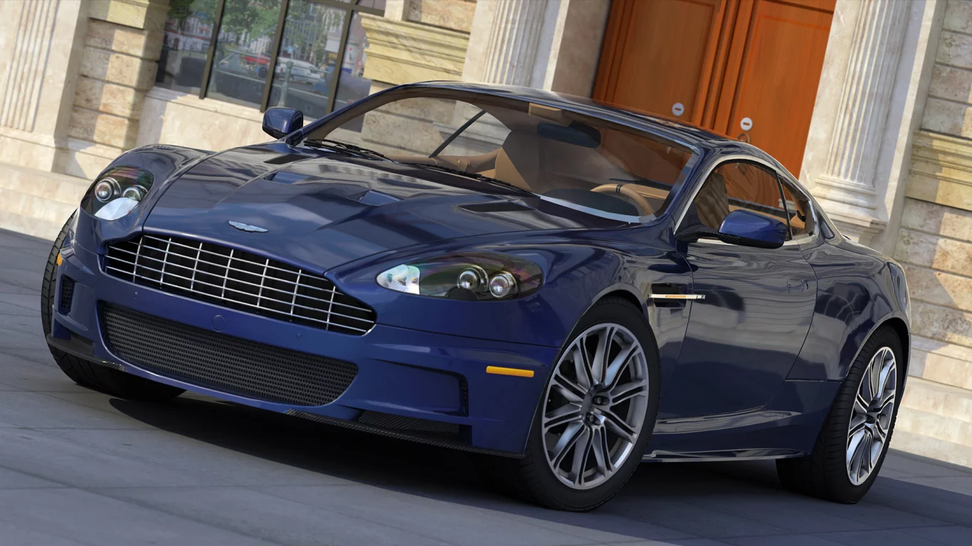 синий, dbs, aston martin