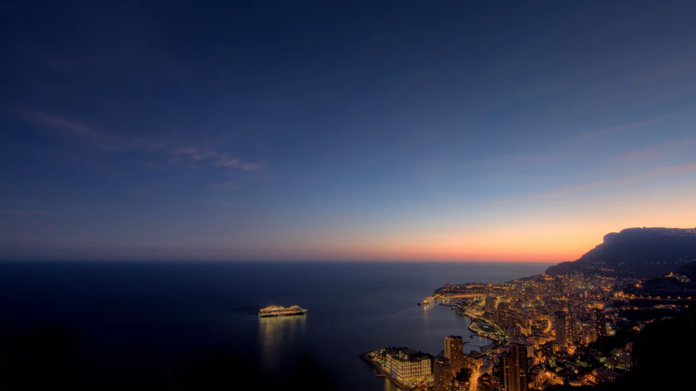 ночь, монако, monaco