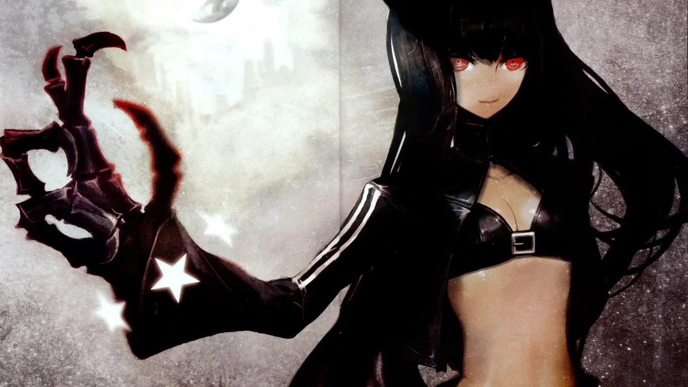 оружие, девушки, аниме, black rock shooter