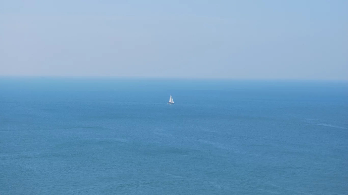 sea, парусник, море