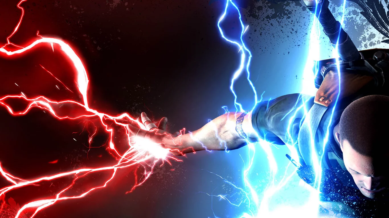 infamous 2, молнии, wallpapers, game