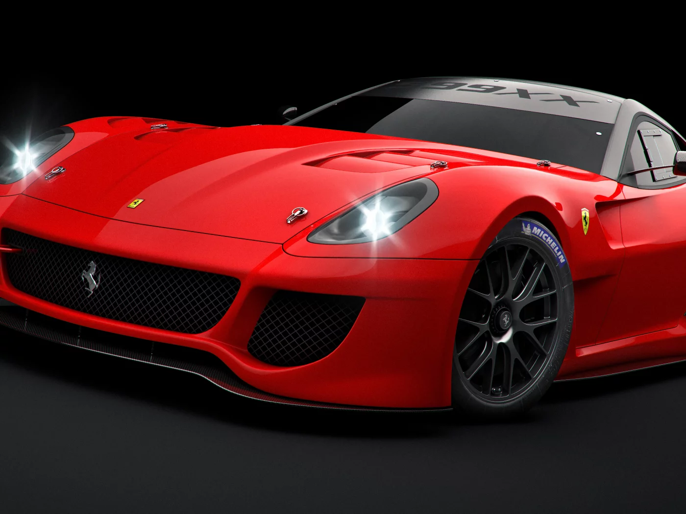 599xx, ferrari, рендер