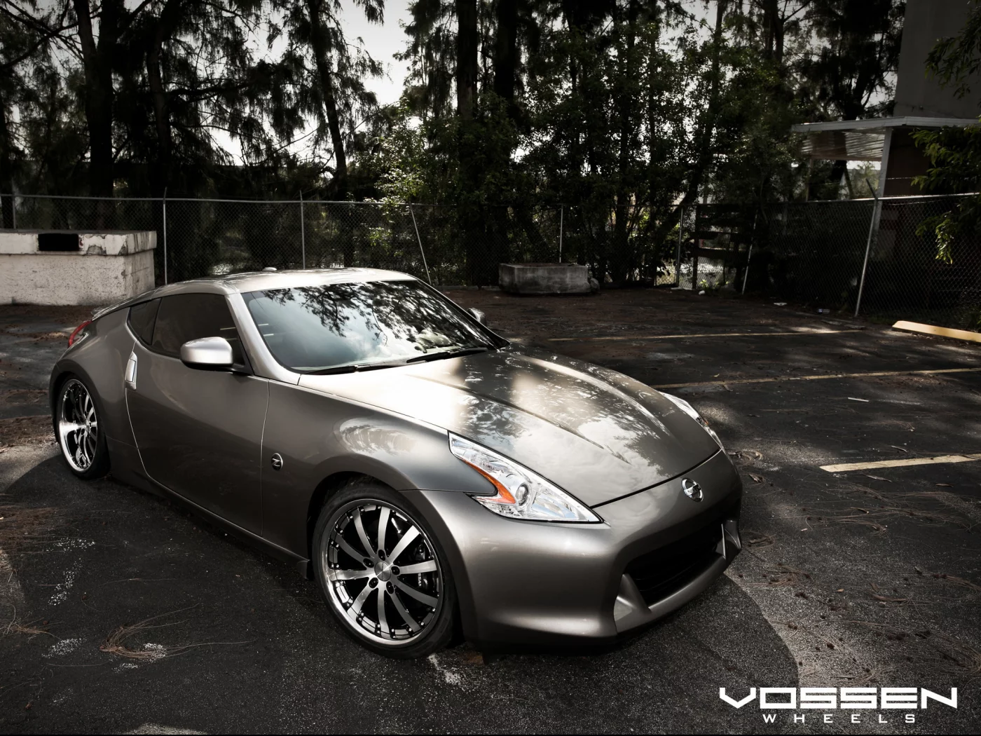серебристый, nissan, двор, серый, диски, 370z
