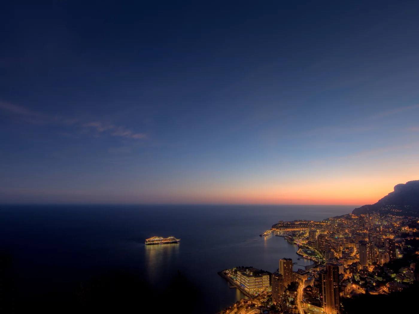 ночь, монако, monaco